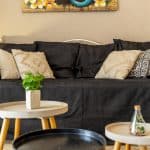 logement vacances meublé classé saint pierre centre ville proche plage coco run canapé tout confort